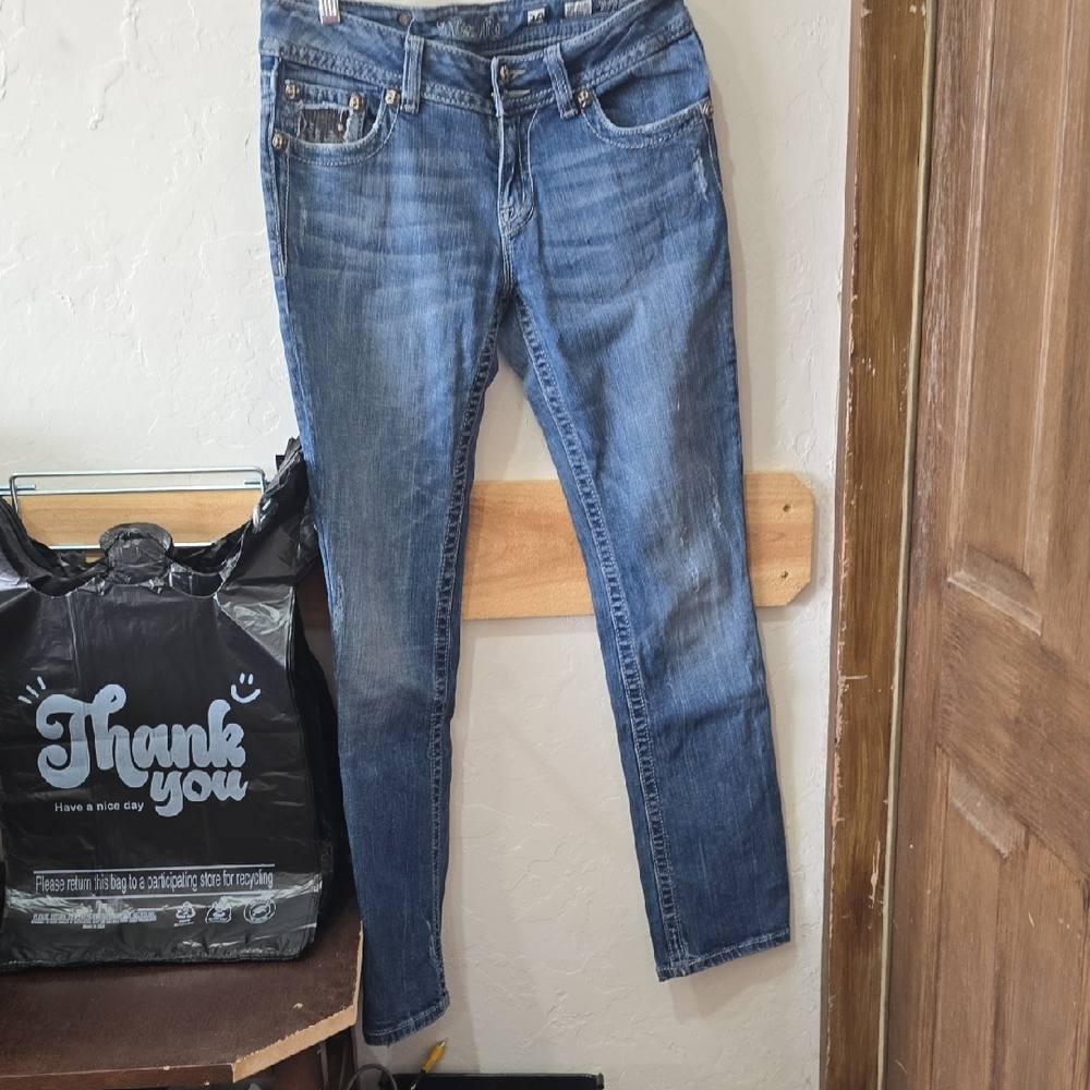 Miss Me Blue Washed Bootcut Jeans
